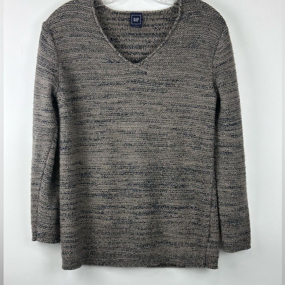 Gap Women's 3/4 Sleeve V-Neck Knit Sweater
